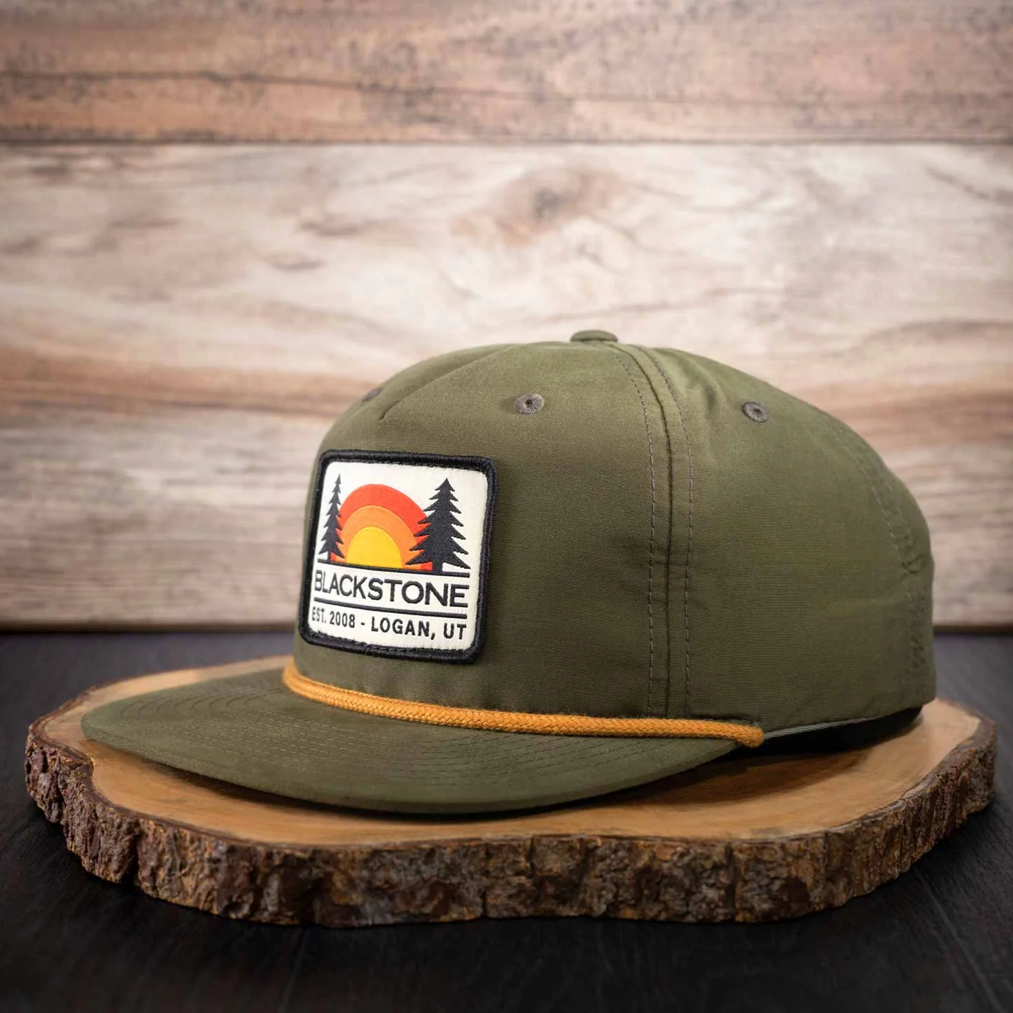 Hat-Loden/Gold with Blackstone Sunset Patch