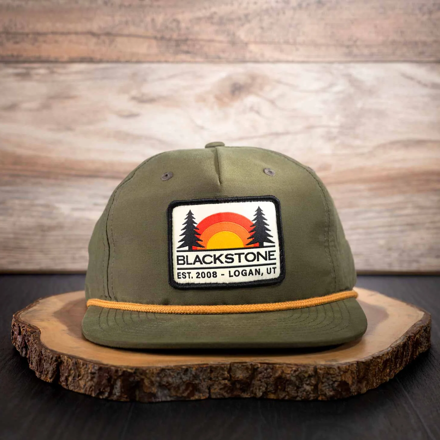 Hat-Loden/Gold with Blackstone Sunset Patch