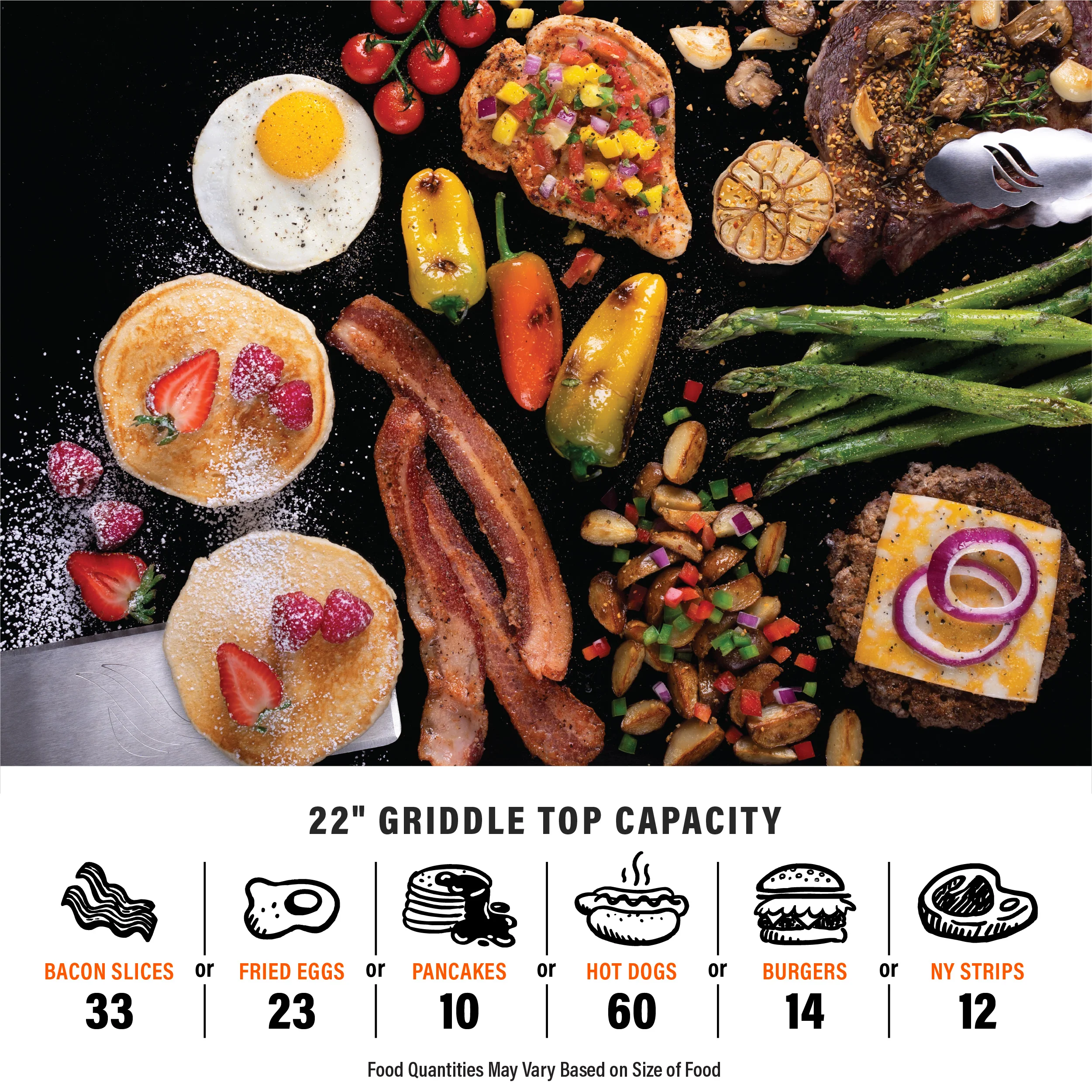 Original 22” Omnivore Tabletop Griddle Bundle