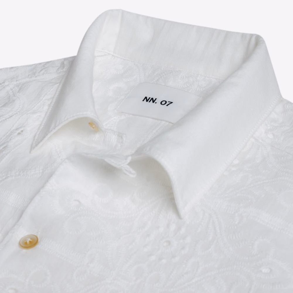 NN07 Julio Eyelet Embroidered Shirt