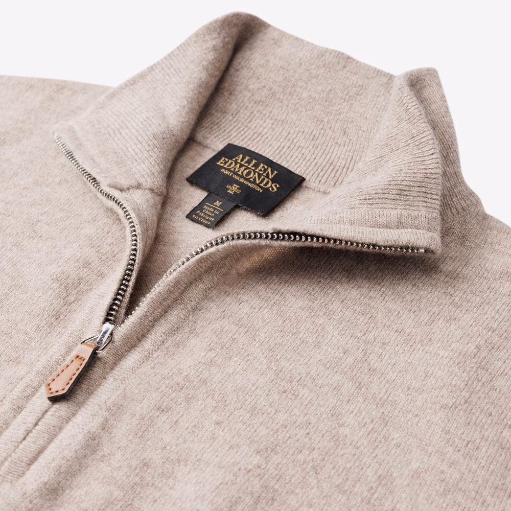 Cashmere Quarter-zip Sweater