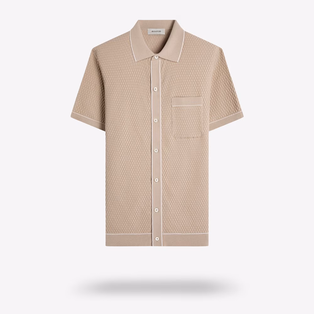 Bugatchi Full Button Polo Sweater
