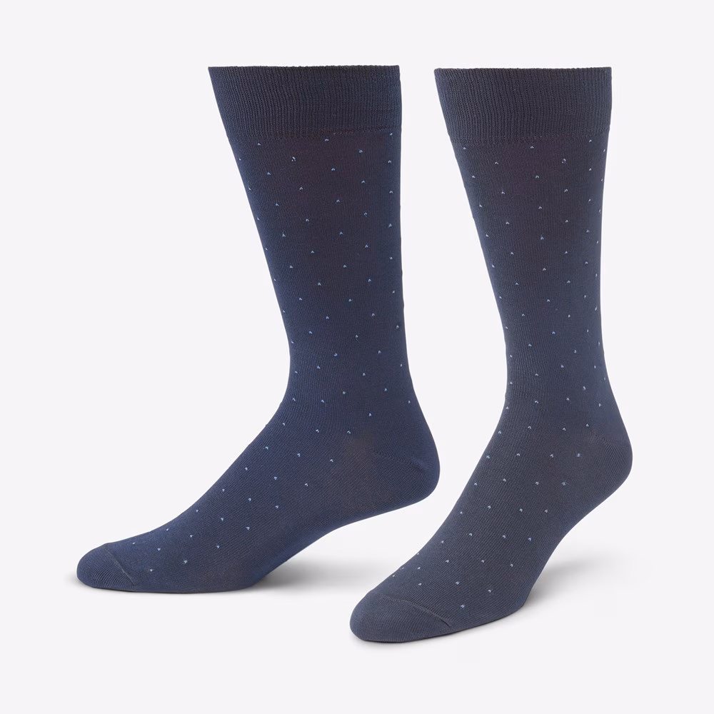 Pin-dot Cotton Dress Socks