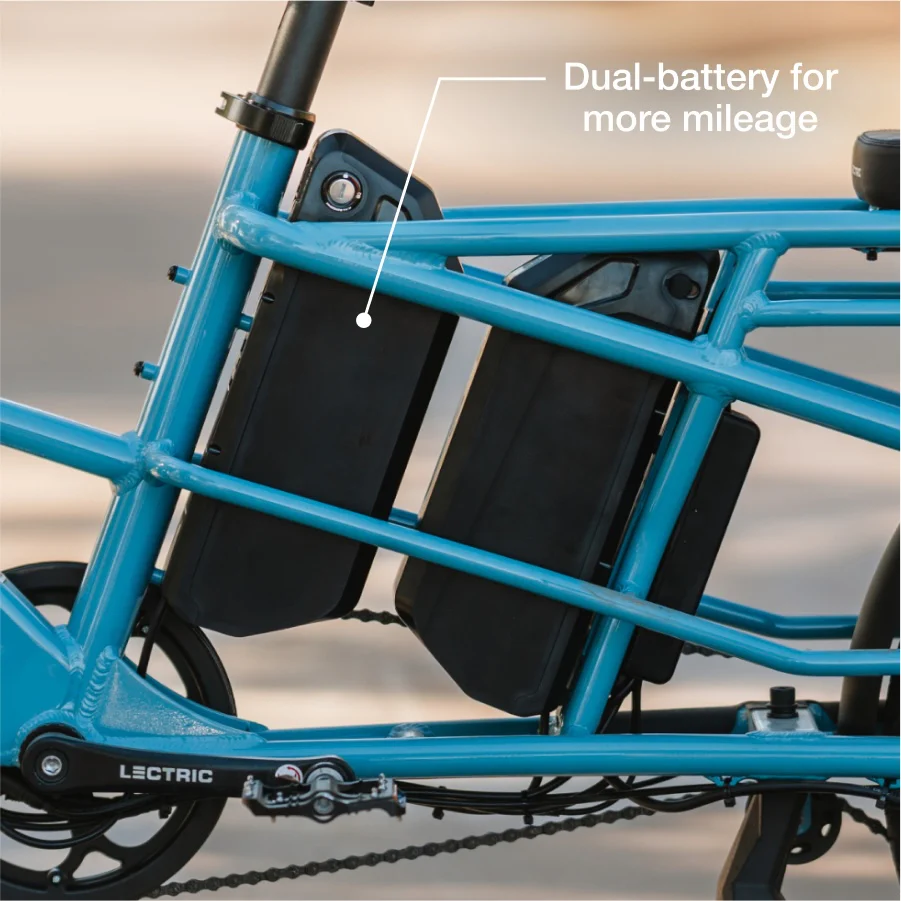 XPedition 2.0 Raindrop Blue Long-Range Dual-Battery eBike
