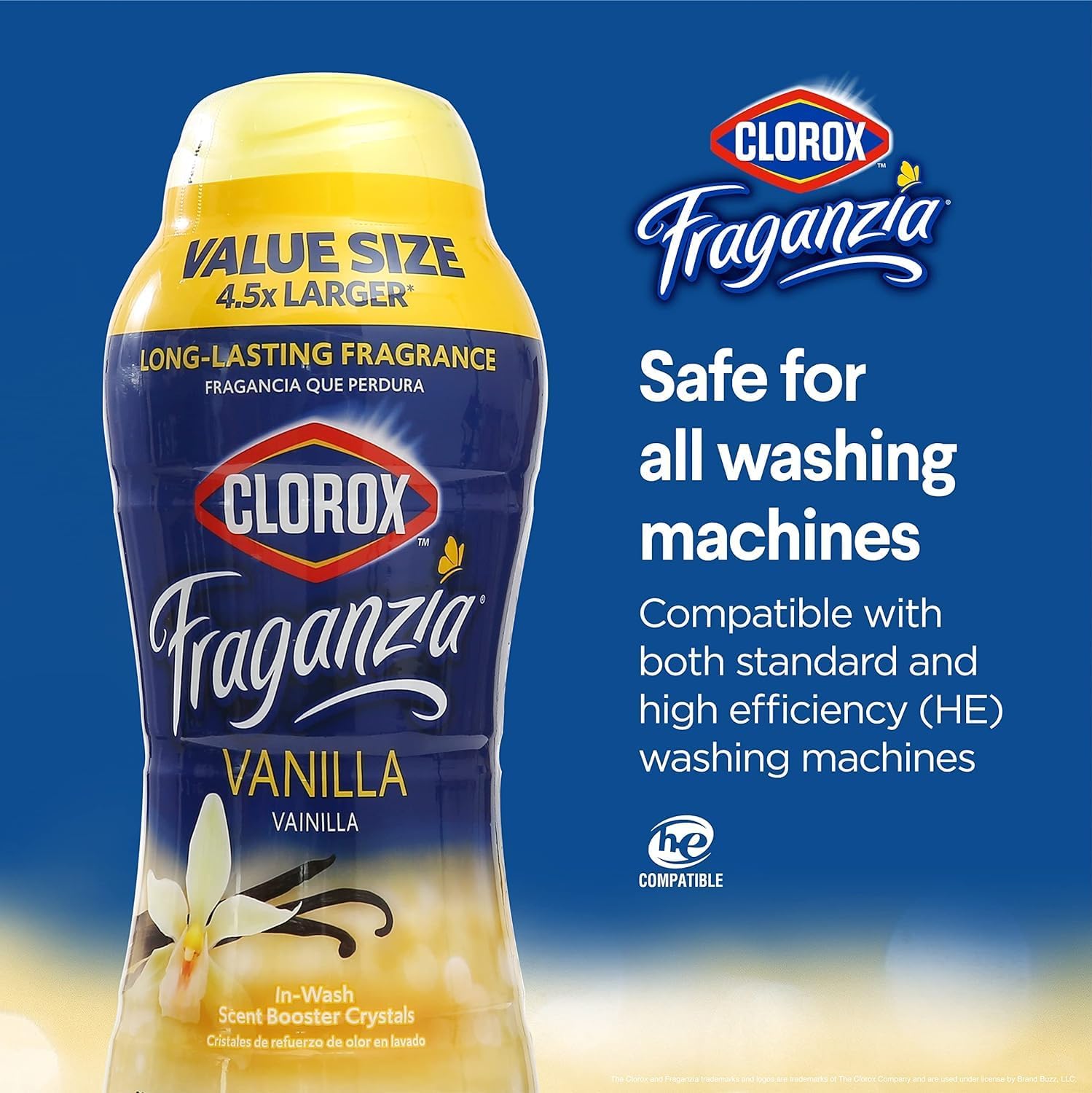 Clorox Fraganzia In-Wash Scent Booster Crystals in Ocean Scent, 18 Oz Twin Pack | Laundry Scent Booster Crystals | In-wash Scent Booster for Fresh Laundry in Ocean Scent 18 Ounce Twin Pack, 36oz