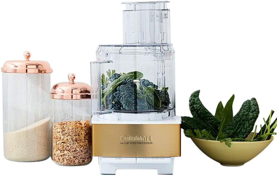 Cuisinart Food Processor 14-Cup Vegetable Chopper for Mincing, Dicing, Shredding, Puree & Kneading Dough, Stainless Steel, DFP-14BCNY