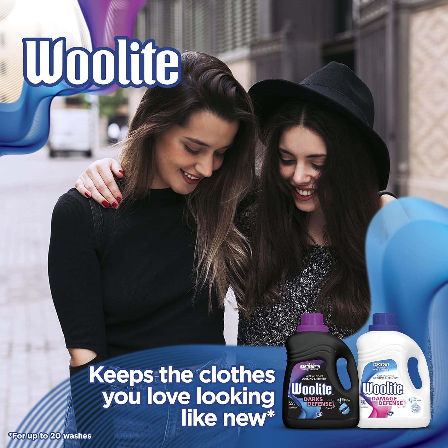 Woolite Darks Defense Liquid Laundry Detergent, Woolite Dark, Laundry Detergent, 66 Loads, 100 Fl Oz, HE & Regular Washers, Packaging May Vary