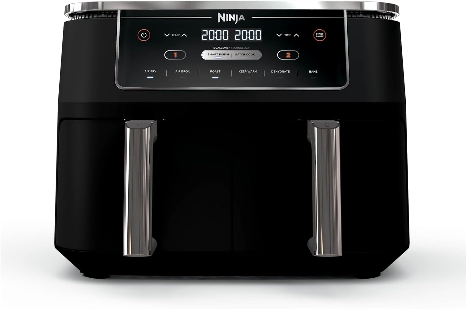 Ninja Air Fryer, Thermometer, Roast, Bake, Air Fry, Crisps, Broil, Reheats, Keep Warm, 10-in-1, Fries, Frozen Food, Veggies, and Meat, Quick Meals, Healthy Meals, Less Oil