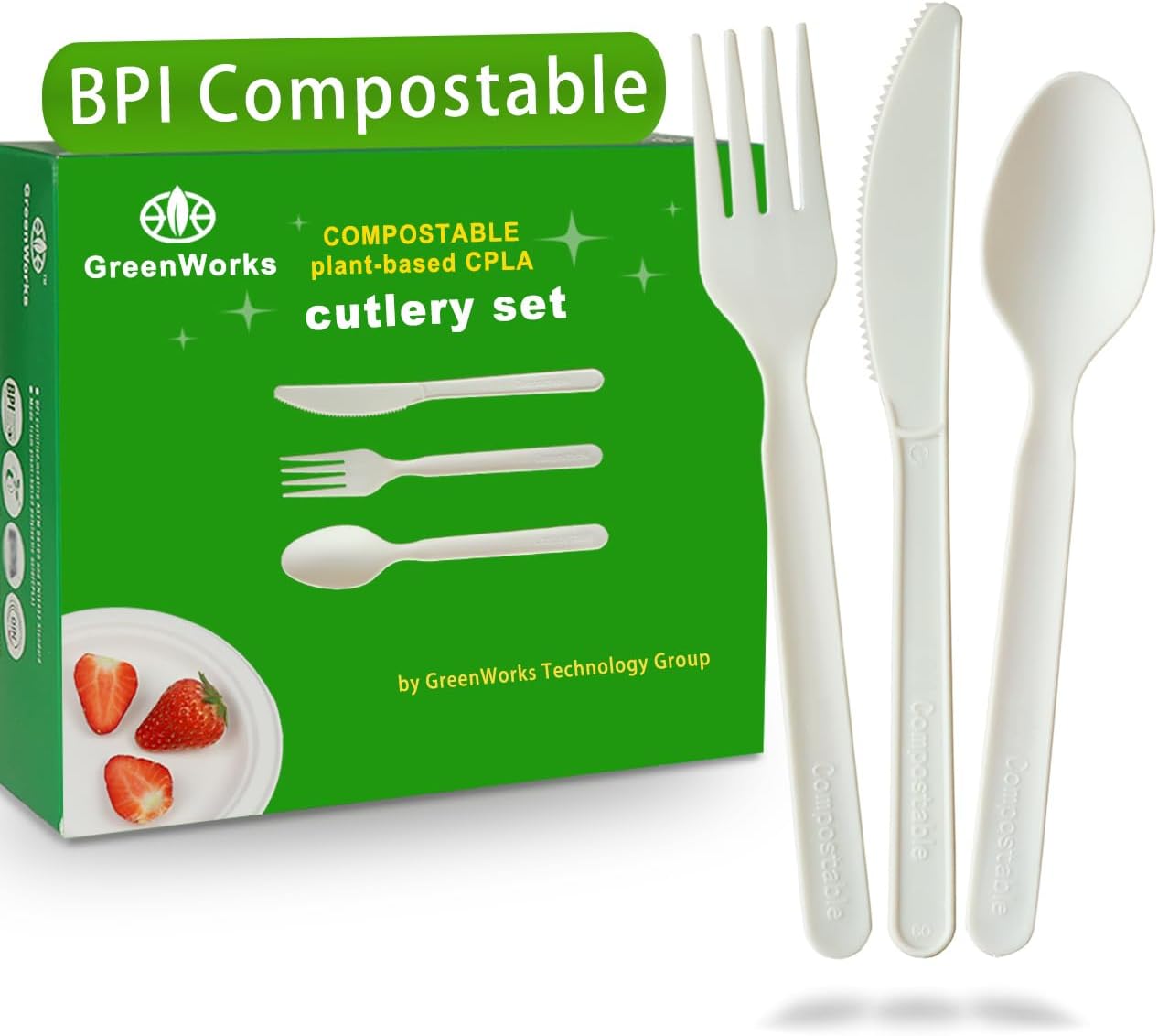 GreenWorks Compostable Knives,100 Count 7