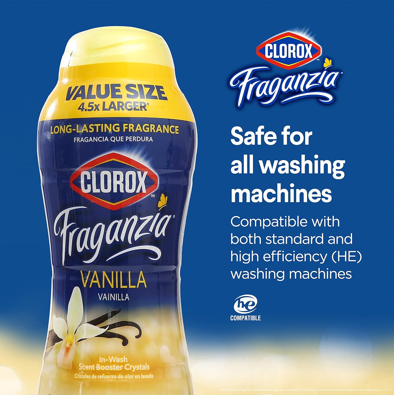 Clorox Fraganzia In-Wash Scent Booster Crystals in Ocean Scent, 18 Oz Twin Pack | Laundry Scent Booster Crystals | In-wash Scent Booster for Fresh Laundry in Ocean Scent 18 Ounce Twin Pack, 36oz