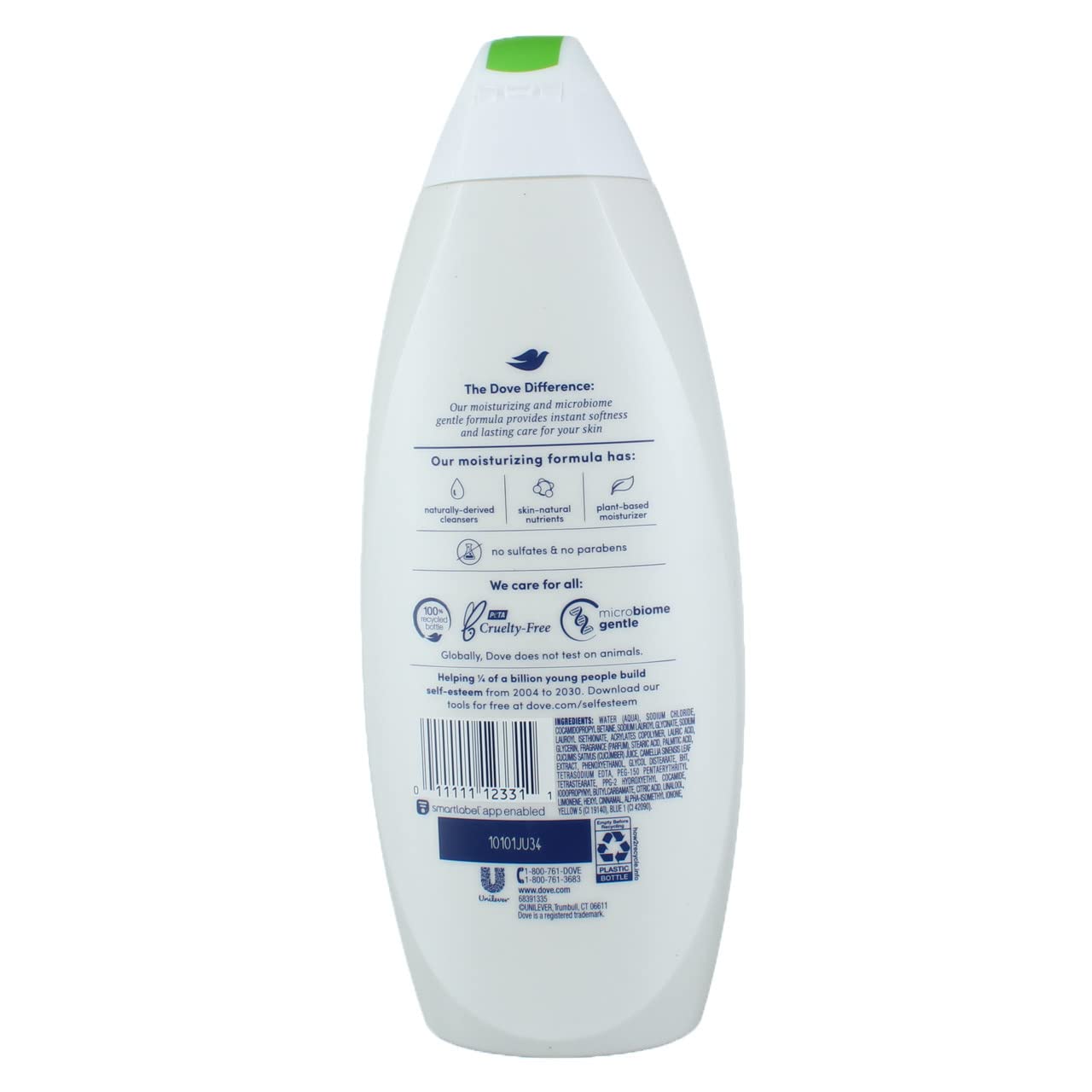 Dove Body Wash with Pump Refreshing Cucumber and Green Tea 3 Count Refreshes Skin Cleanser That Effectively Washes Away Bacteria While Nourishing Your Skin 30.6 oz