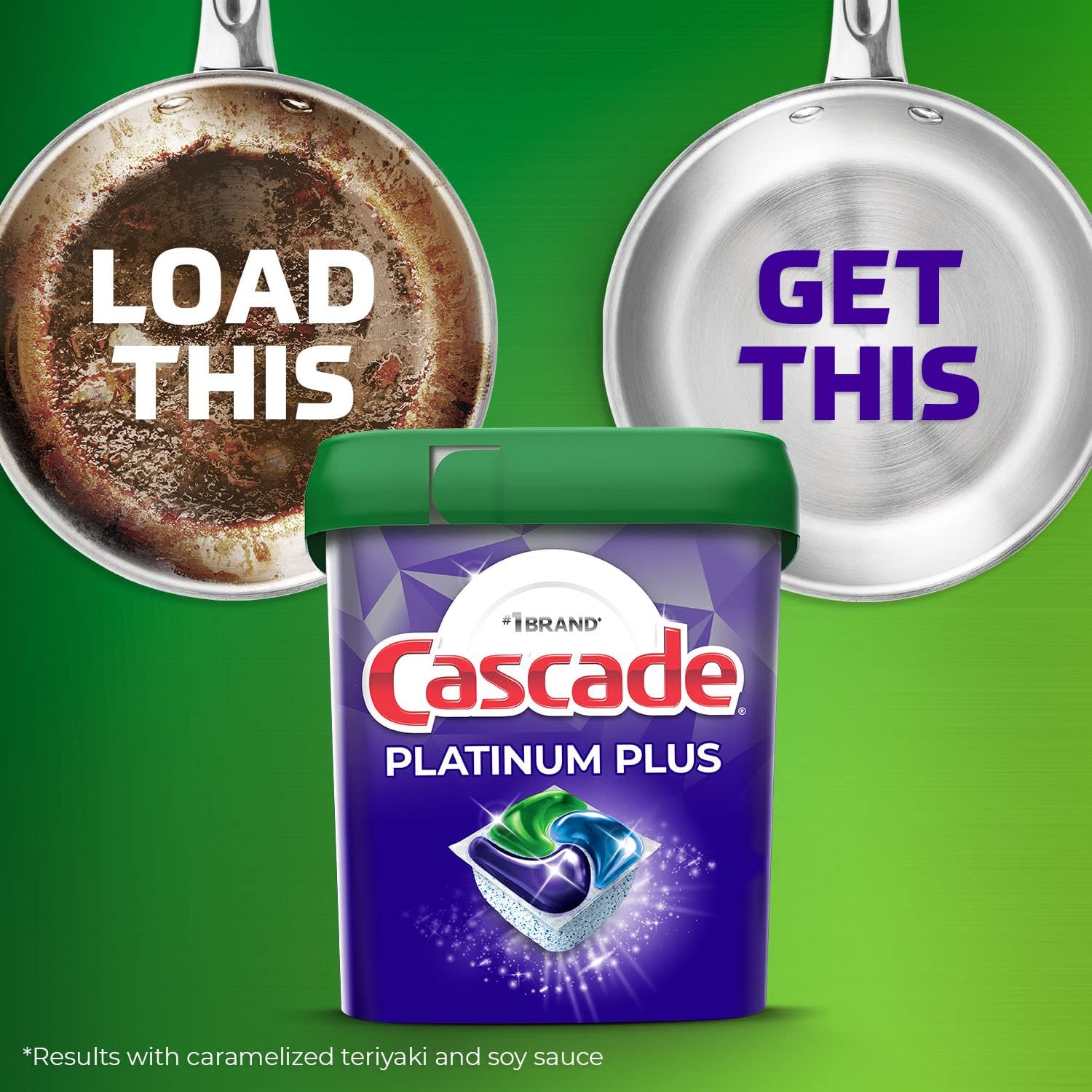 Cascade Platinum Plus Dishwasher Pod, Dish Detergent ActionPacs Dish Pods, Fresh, 52 Count
