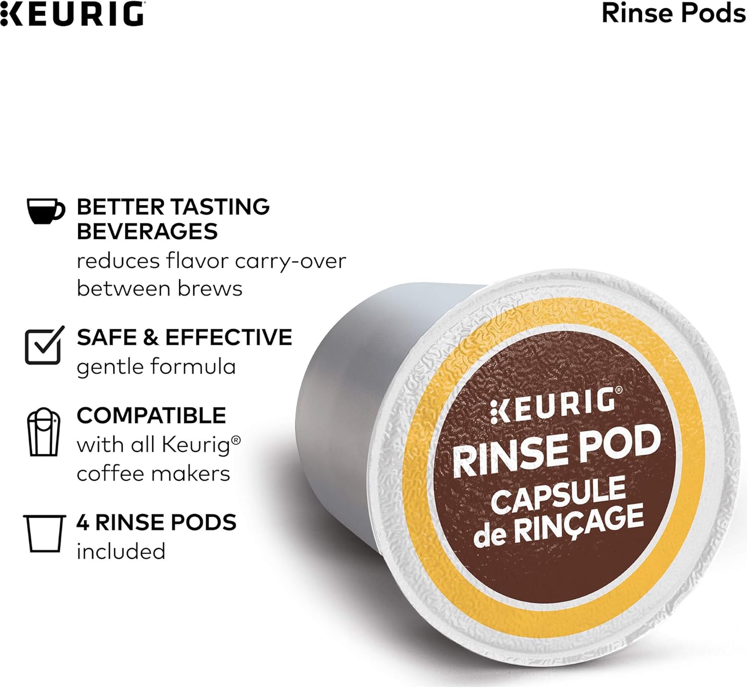 Keurig K-Supreme Single Serve K-Cup Pod Coffee Maker, MultiStream Technology, 4 Brew Sizes, 66oz Dual-Position Removable Reservoir, Black