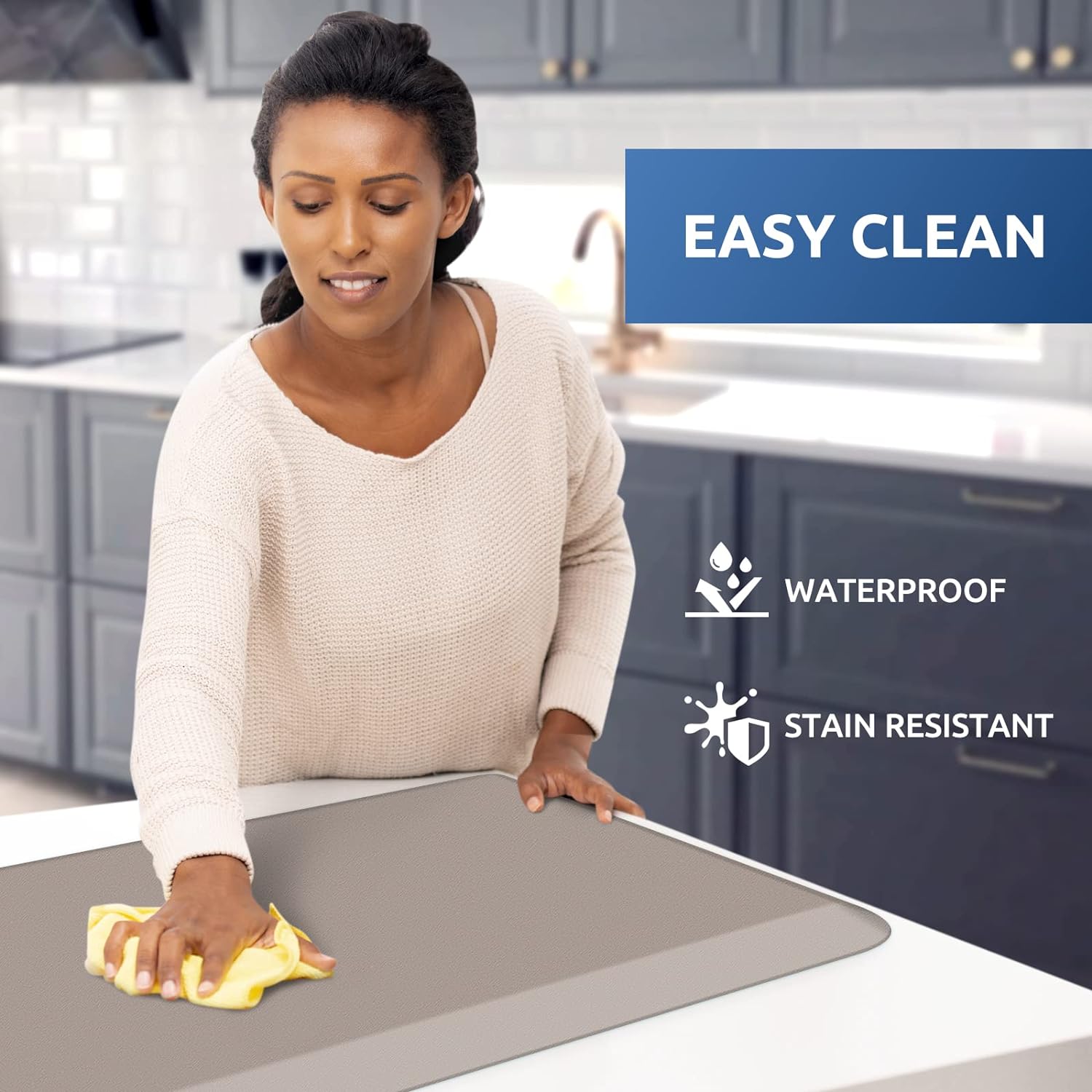 KitchenClouds Kitchen Mat Cushioned Anti Fatigue Rug 17.3