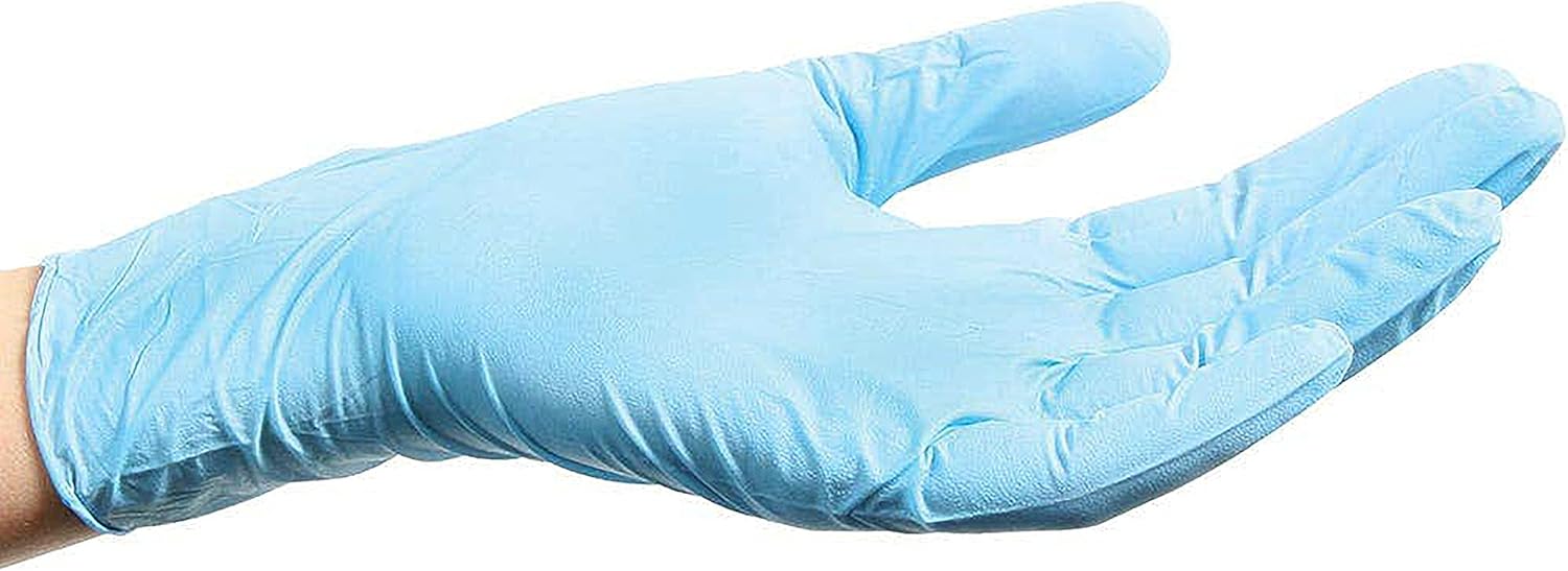 ForPro Professional Collection Disposable Nitrile Gloves, Chemical Resistant, Powder-Free, Latex-Free, Non-Sterile, Food Safe, 4 Mil, Black, Large, 100-Count