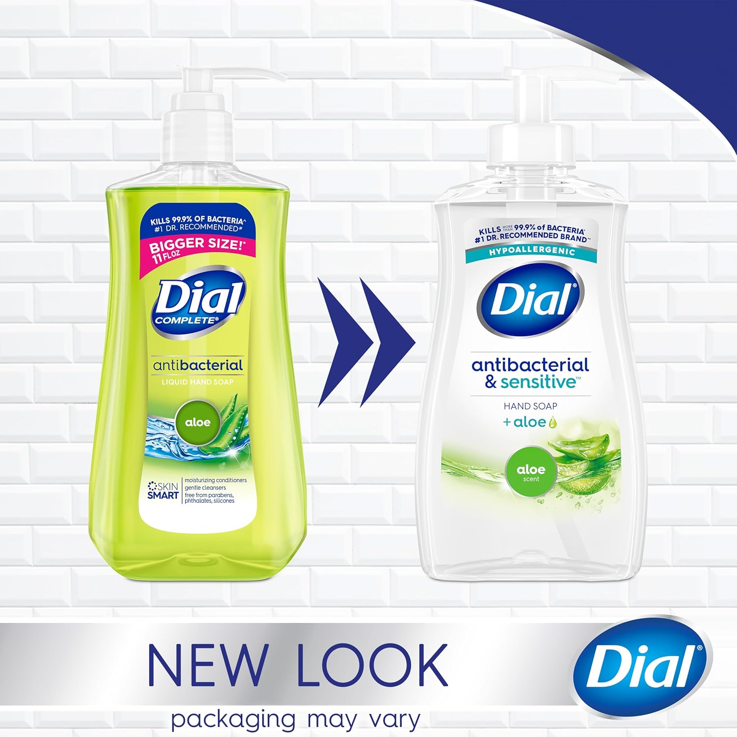 Dial Antibacterial Liquid Hand Soap, Spring Water, 11 fl oz (Pack of 4)