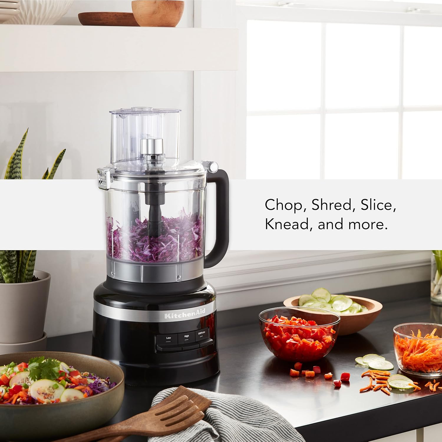 KitchenAid KFP0718CU Food Processor, 7 Cup, Contour Silver