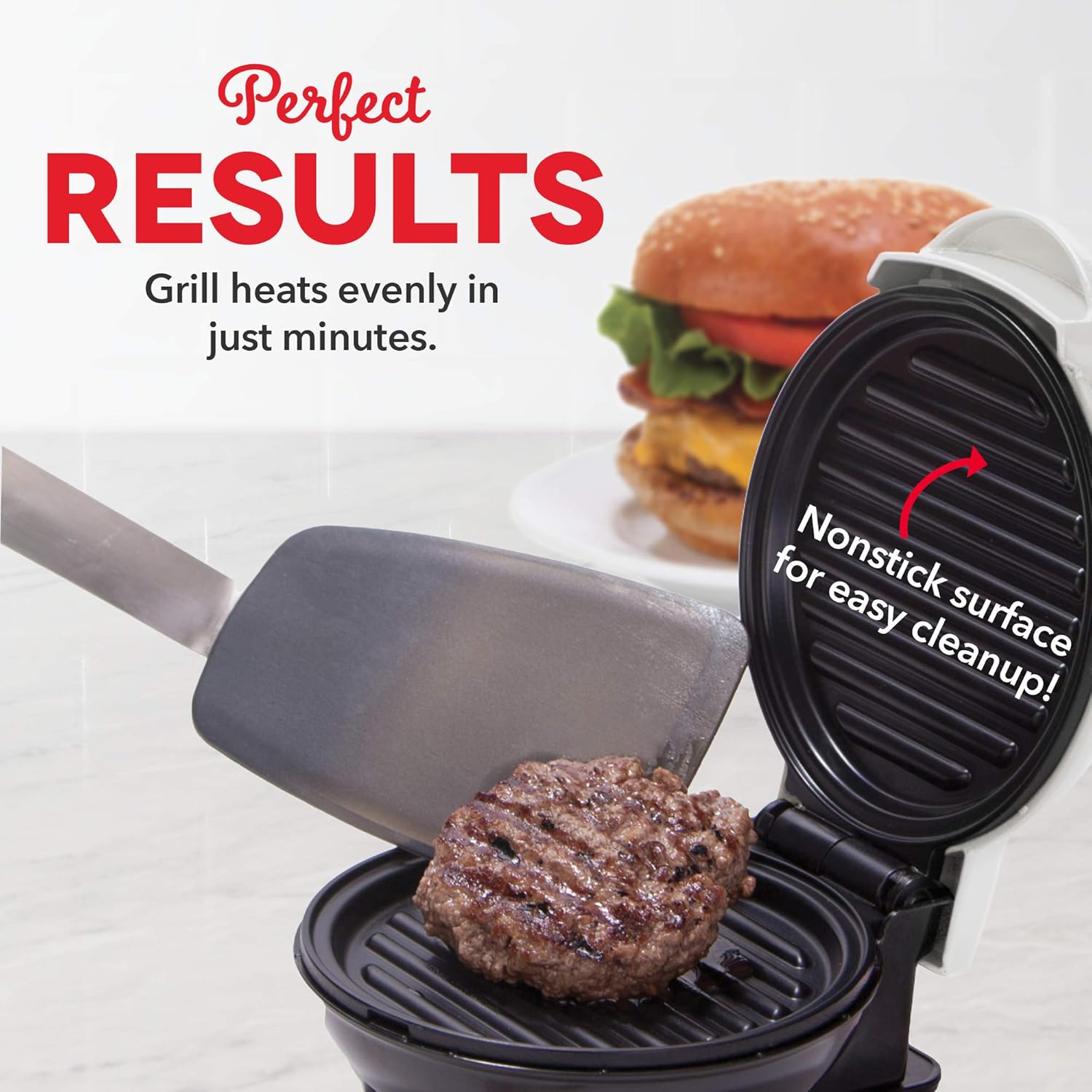 Dash Mini Maker Portable Grill Machine + Panini Press for Gourmet Burgers, Sandwiches, Chicken + Other On the Go Breakfast, Lunch, or Snacks with Recipe Guide - Aqua