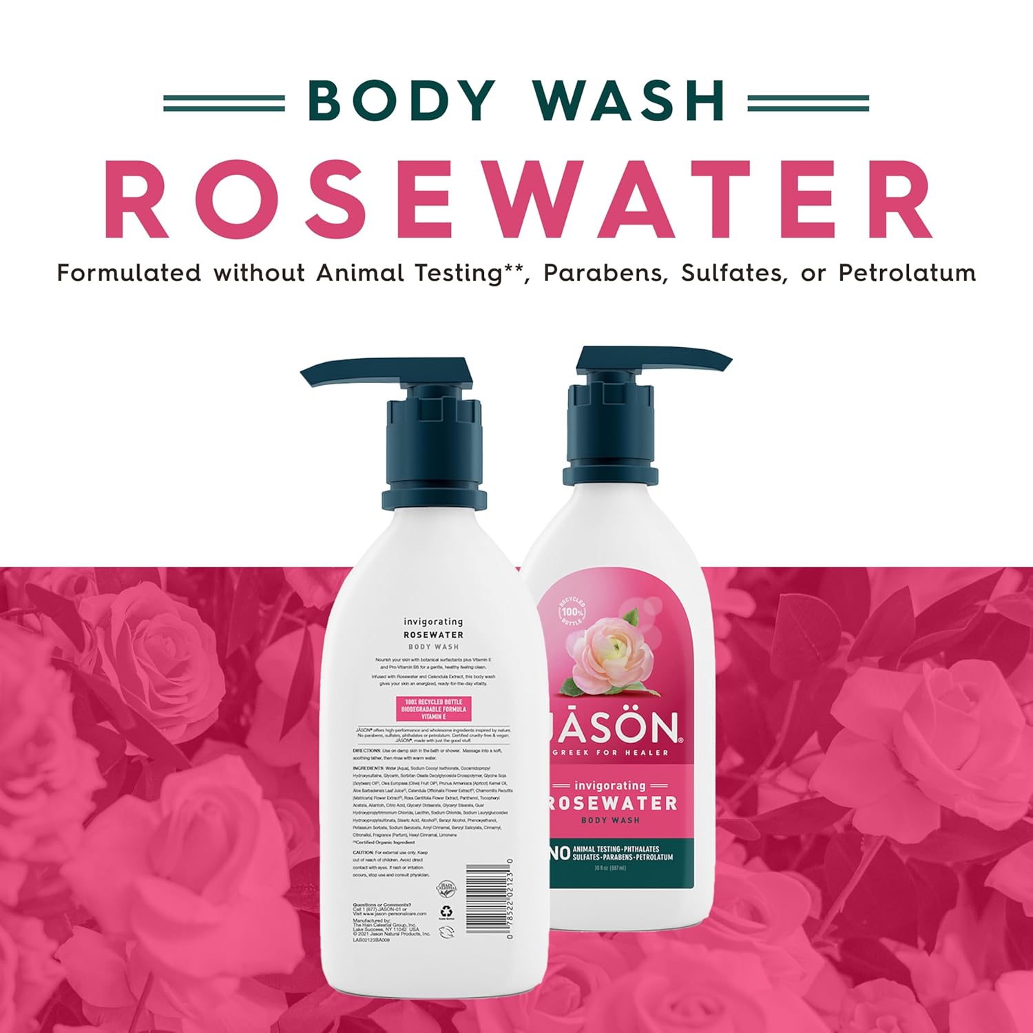 JASON Lavender Calming Body Wash, For a Gentle Feeling Clean, 30 Fluid Ounces