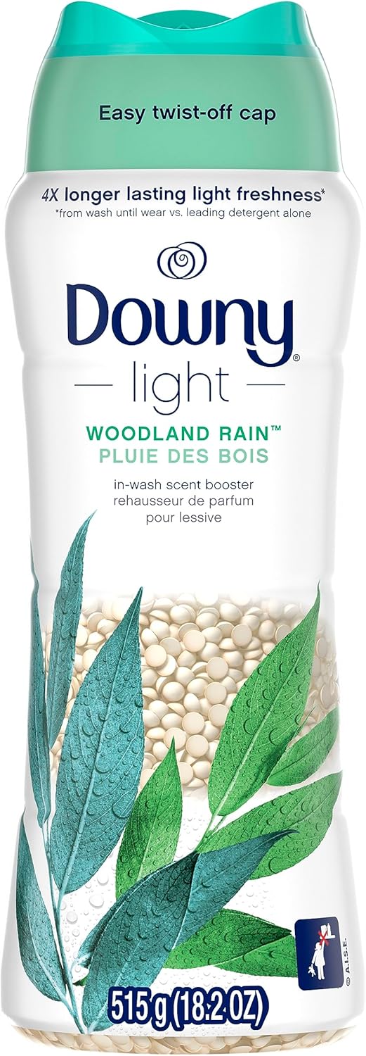 Downy Light In Wash Scent Booster Beads, Ocean Mist Scent, 24 oz, Downy Scent Booster Beads, Laundry Beads, No Heavy Perfumes