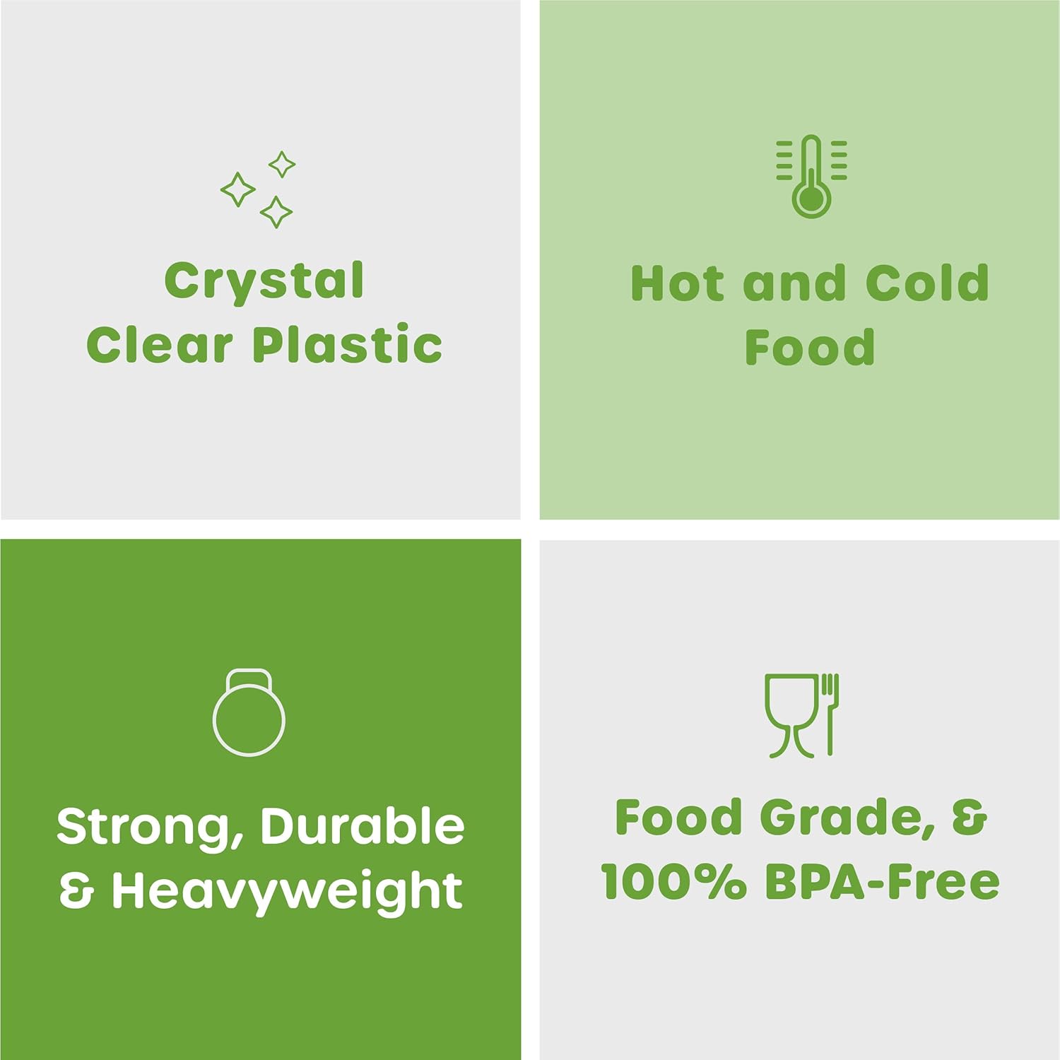 Comfy Package [100 Pack Clear Plastic Knives Heavy Duty with Engraved Design - Plastic Knives Disposable, Sturdy Plastic Silverware for Parties, Weddings, and Events