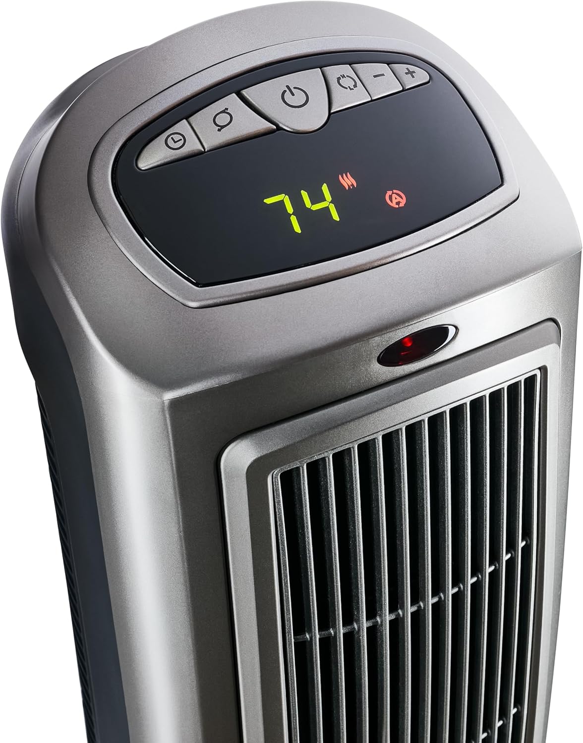 Lasko Oscillating Digital Ceramic Tower Heater for Home with Adjustable Thermostat, Timer and Remote Control, 23 Inches, 1500W, Silver, 755320, 8.5″L x 7.25″W x 23″H, Silver