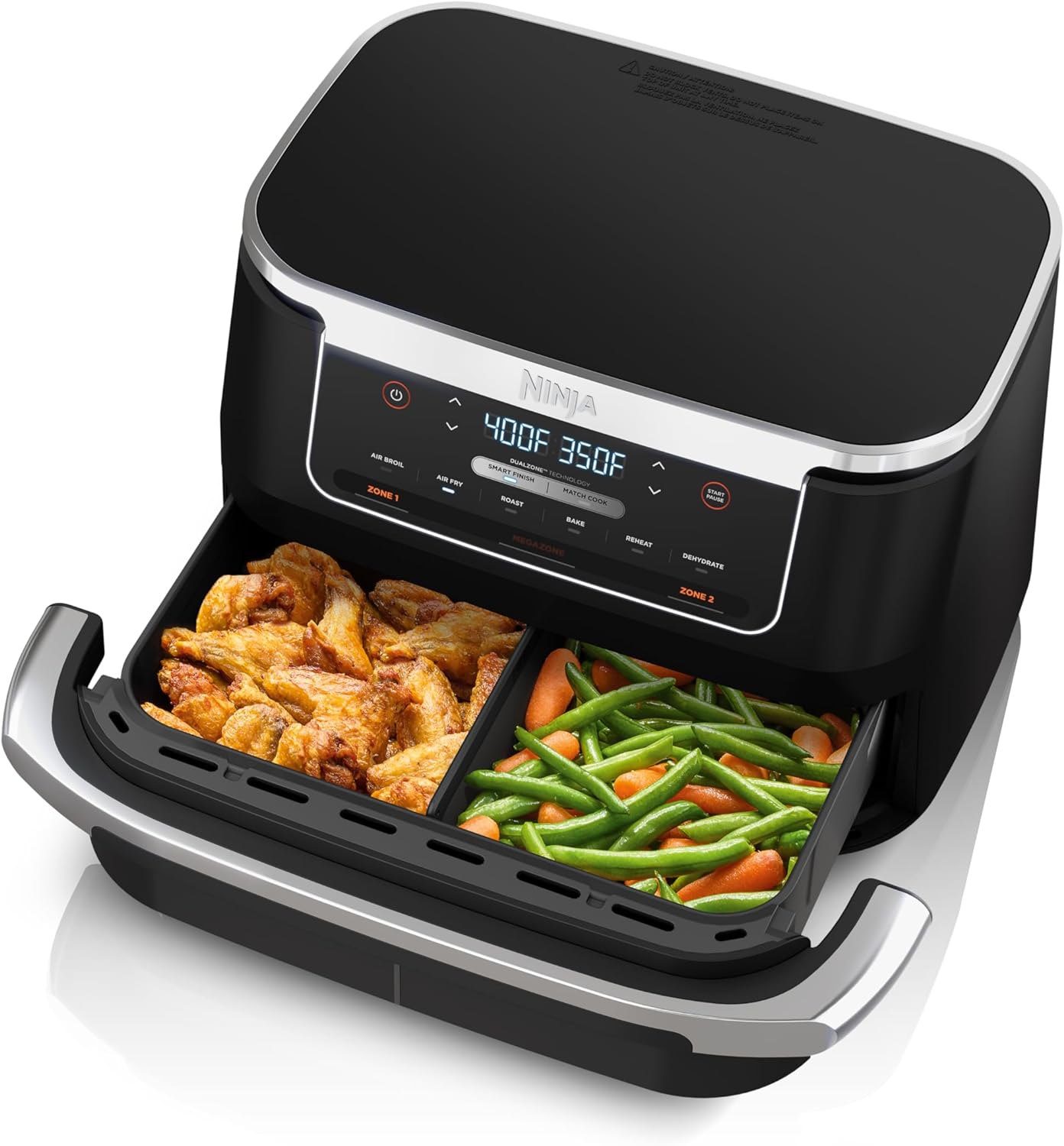 Ninja Air Fryer, Thermometer, Roast, Bake, Air Fry, Crisps, Broil, Reheats, Keep Warm, 10-in-1, Fries, Frozen Food, Veggies, and Meat, Quick Meals, Healthy Meals, Less Oil