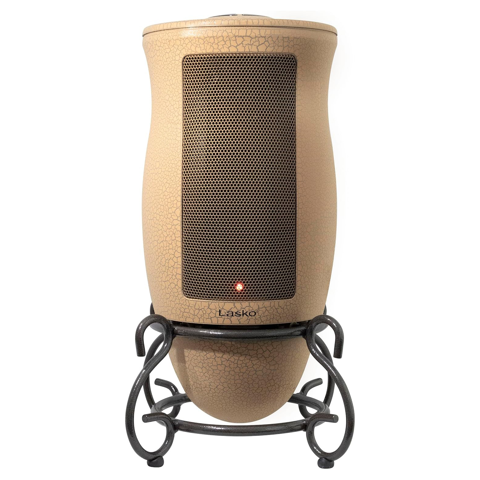 Lasko Oscillating Designer Series Ceramic Space Heater for Home with Adjustable Thermostat, Timer and 2-Speeds, 16 Inches, 1500W, Beige, 6405