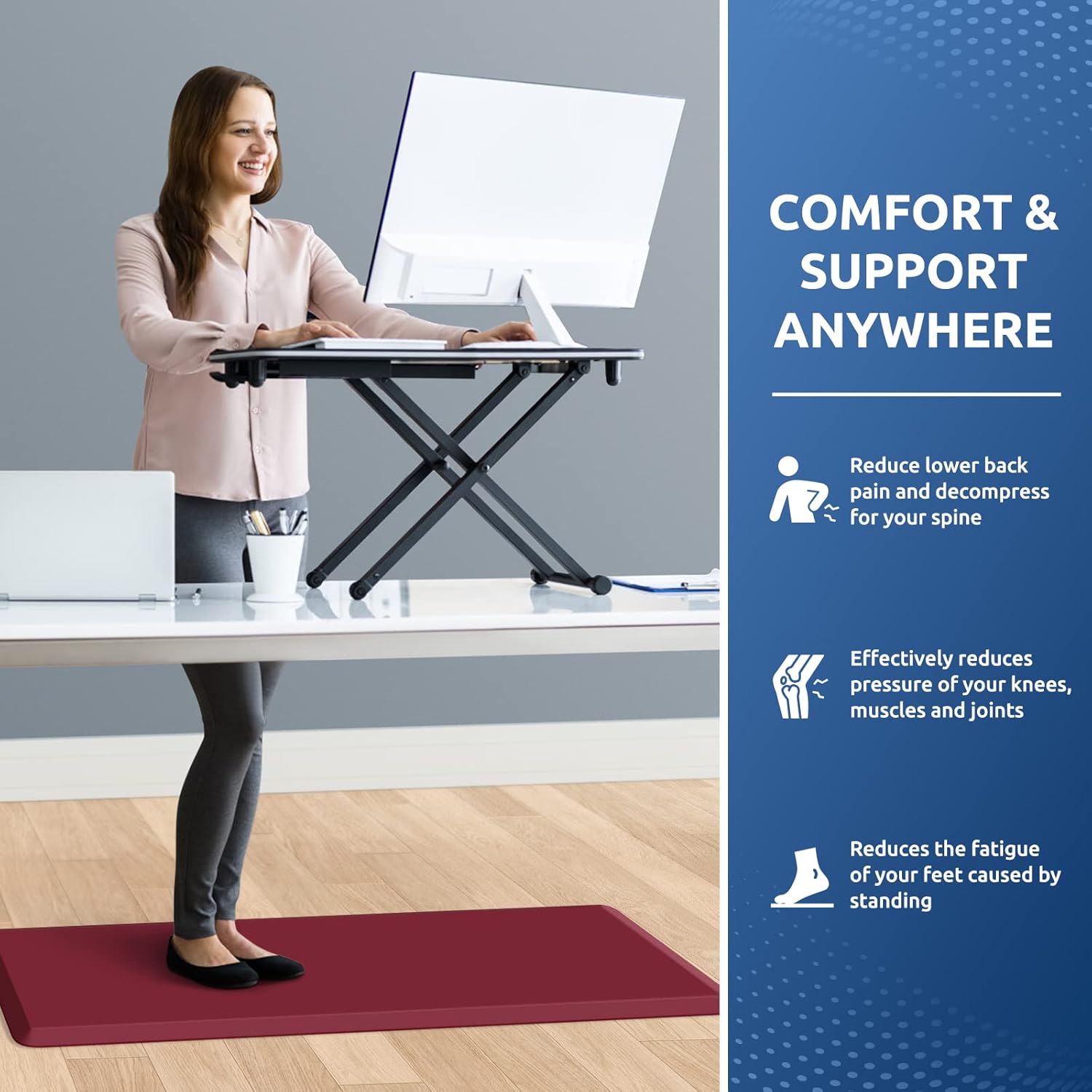 KitchenClouds Kitchen Mat Cushioned Anti Fatigue Rug 17.3