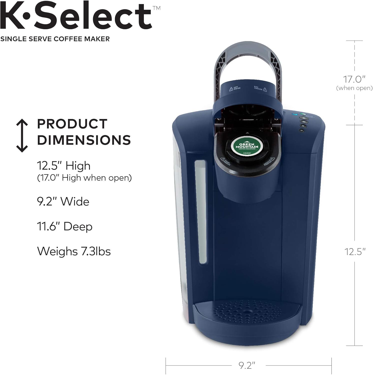 Keurig K-Select Single-Serve K-Cup Pod Coffee Maker, Matte Black