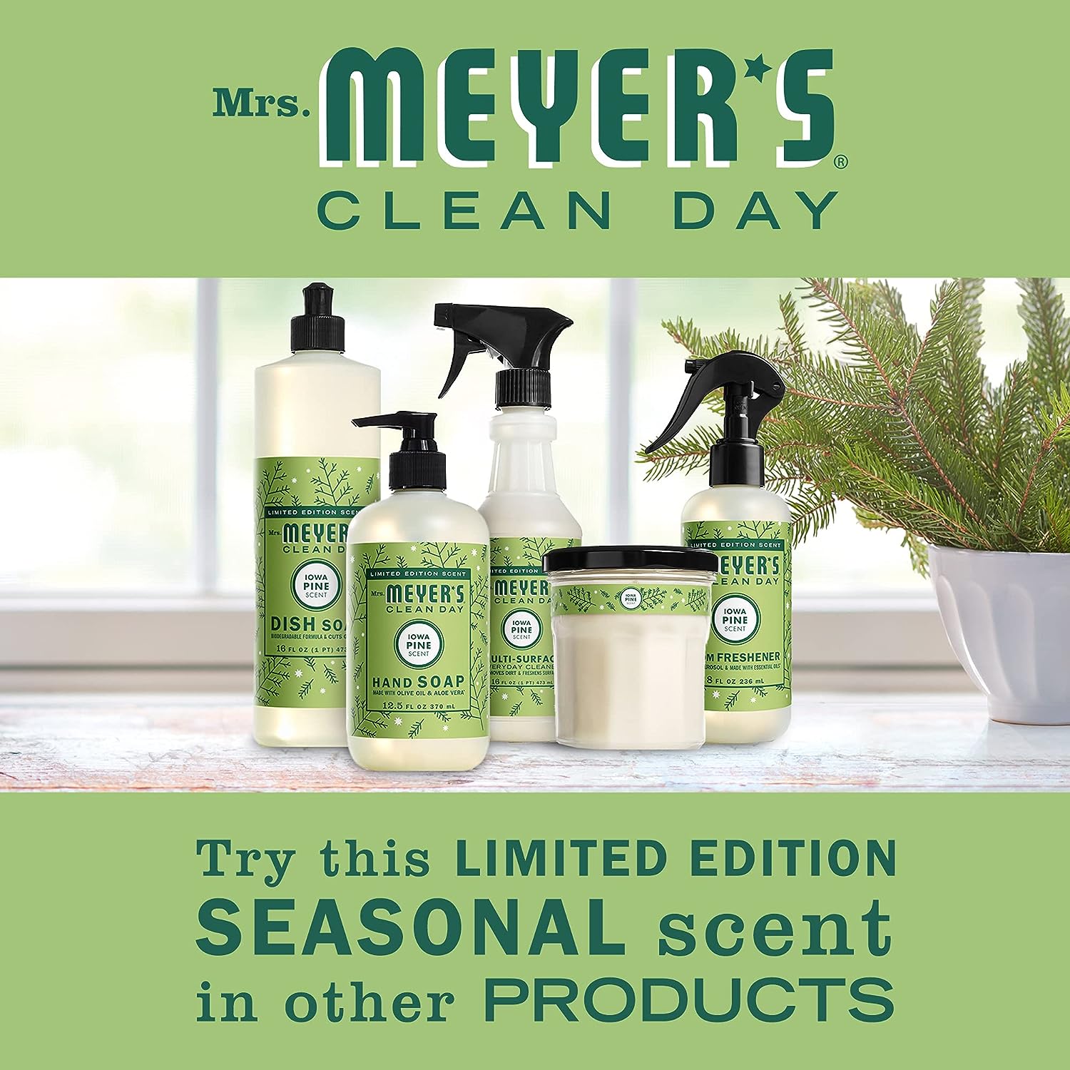 Mrs. Meyer's Liquid Dish Soap, Biodegradable Formula, Lemon Verbena, 16 Fl. Oz - Pack Of 3