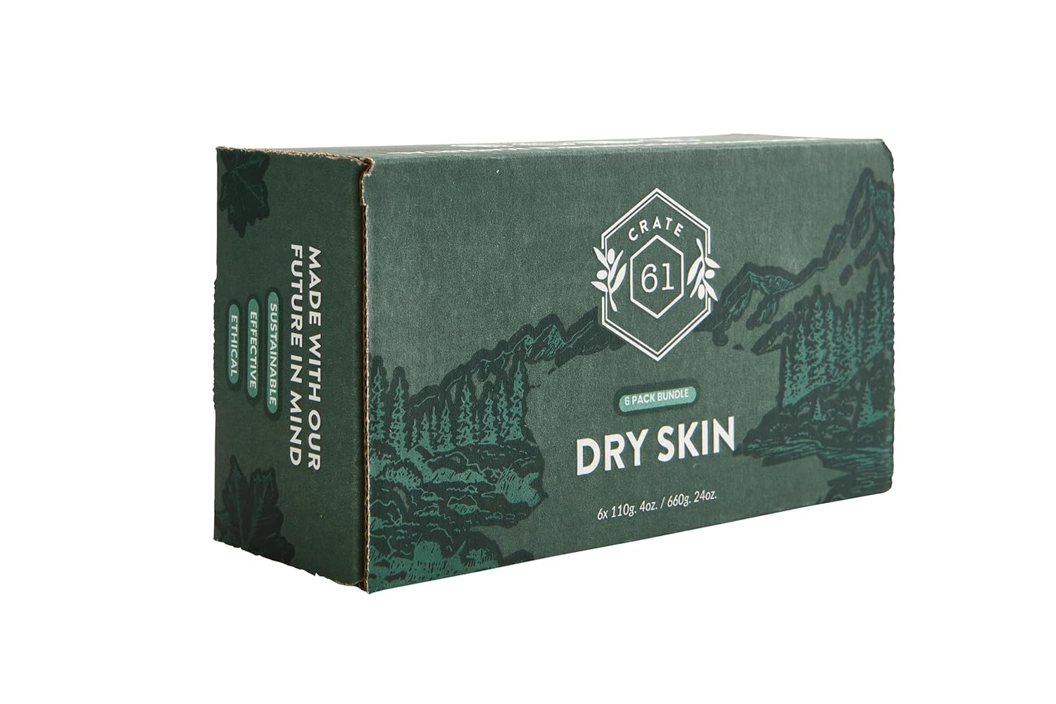 Handmade in Canada, Plant Based Cold Process Natural Bar Soap, With Premium Essential Oils, Dry Skin, Pack of 6 (Most Popular)