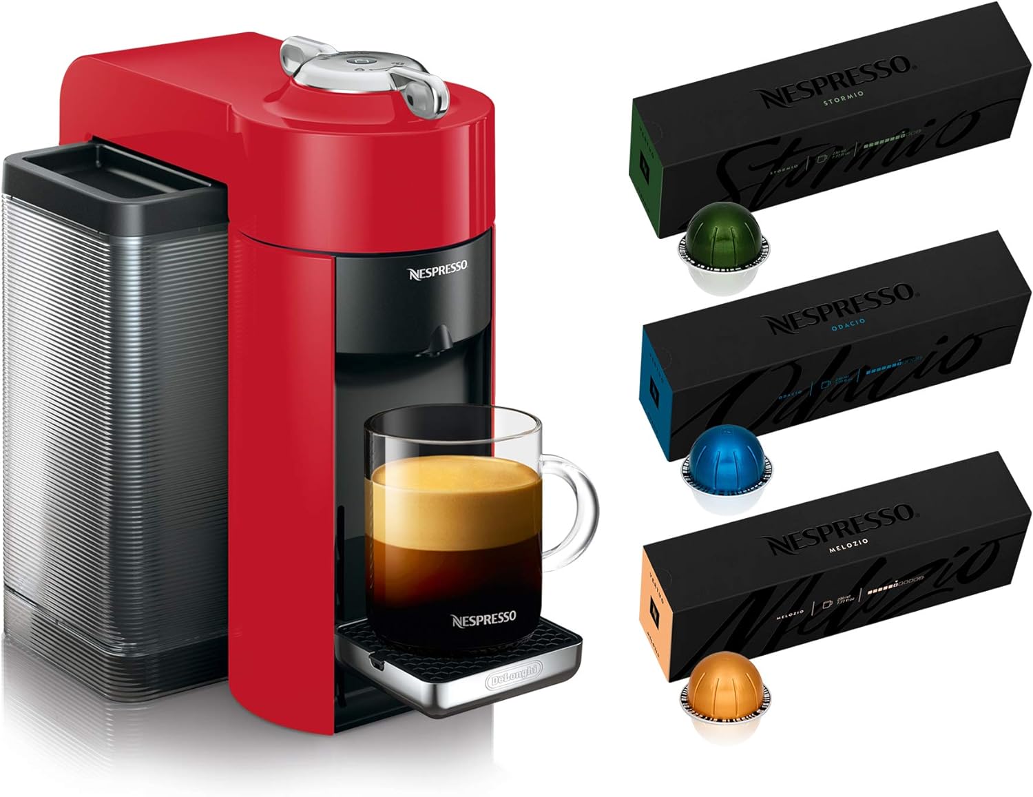 Nespresso Vertuo Coffee and Espresso Maker,1597 ml, by De'Longhi, Graphite Metal