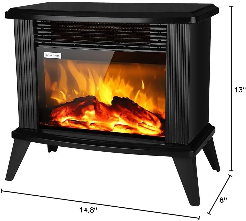 ROVSUN 1500W Electric Fireplace Stove, 22.4