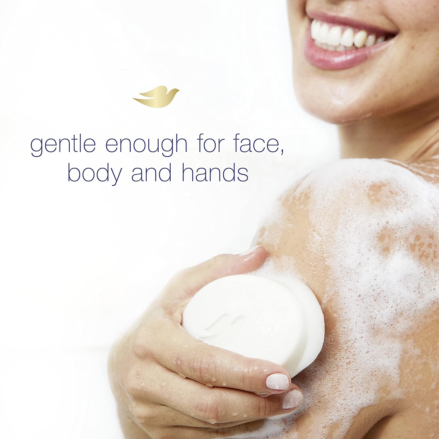Dove Beauty Bar Gentle Skin Cleanser Moisturizing for Gentle Soft Skin Care Original Made With 1/4 Moisturizing Cream 3.75 oz, 14 Bars