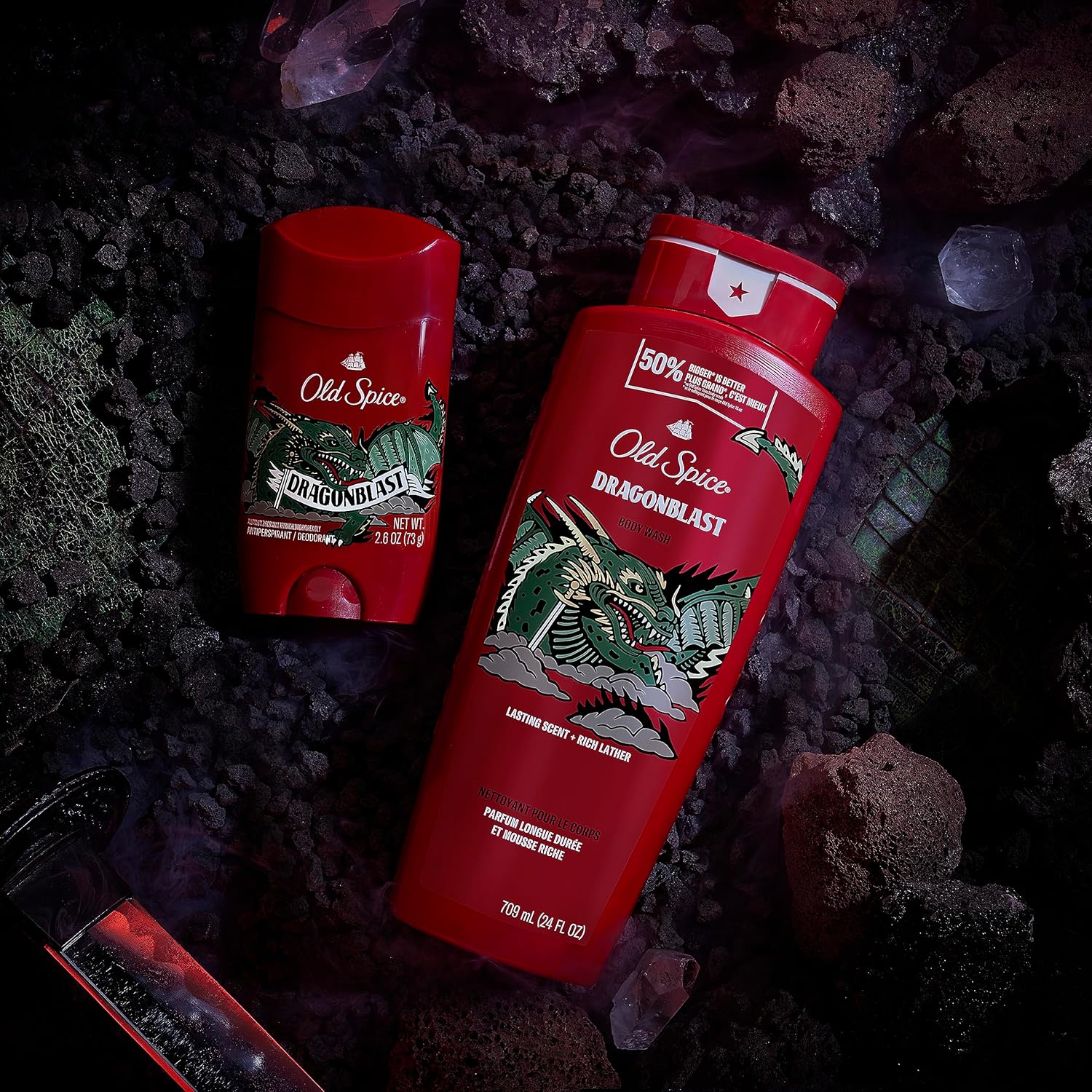 Old Spice Body Wash for Men, 24/7 Shower Fresh with Lasting Scent, Red Collection, Swagger with Cedarwood Scent, 24 fl oz (Pack of 2)