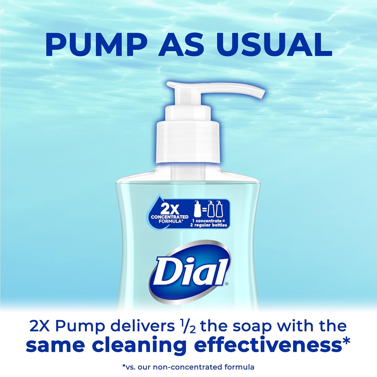 Dial Antibacterial Liquid Hand Soap, Spring Water, 11 fl oz (Pack of 4)