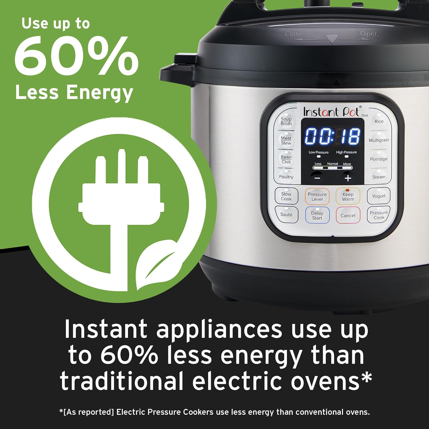 Instant Pot Duo 7-in-1 Mini Electric Pressure Cooker, Slow Rice Cooker, Steamer, Sauté, Yogurt Maker, Warmer & Sterilizer, Includes Free App with over 1900 Recipes, Stainless Steel, 3 Quart