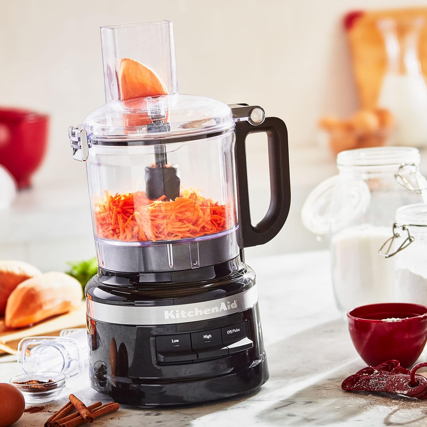 KitchenAid KFP0718CU Food Processor, 7 Cup, Contour Silver