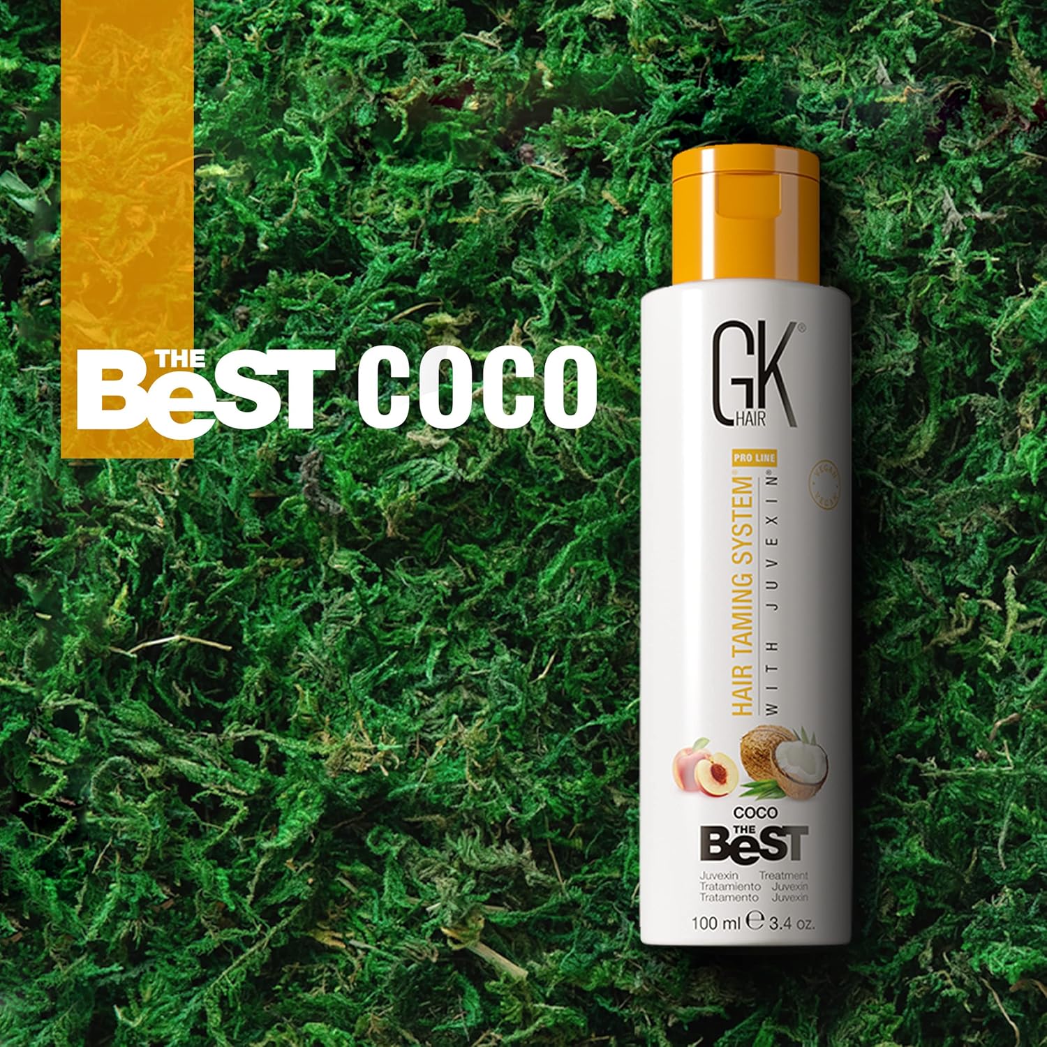 GK HAIR Global Keratin The Best (3.4 Fl Oz/100ml) Smoothing Keratin Hair Treatment - Professional Brazilian Complex Blowout Straightening For Silky Smooth & Frizz Free Hair