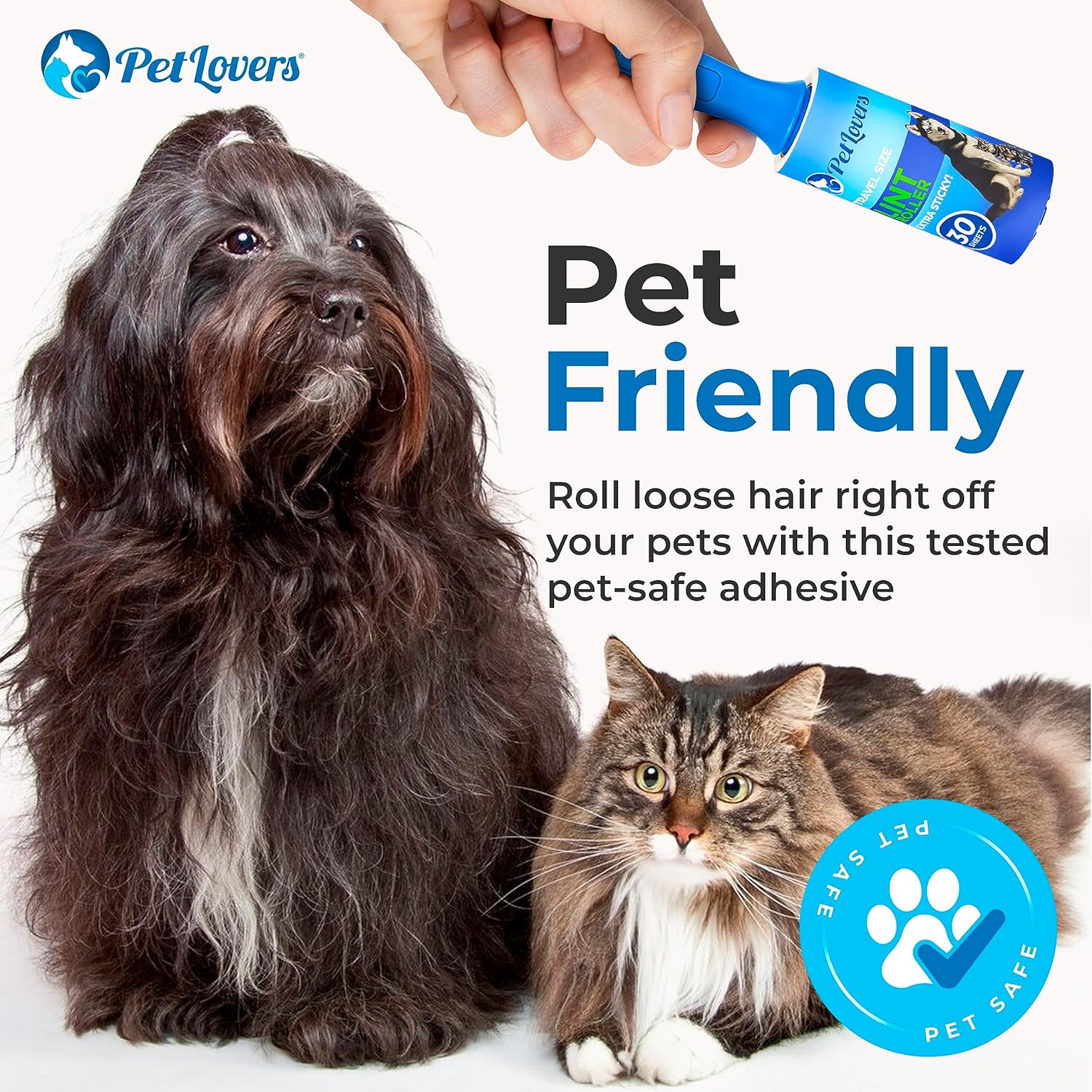 PetLovers Lint Rollers for Pet Hair Extra Sticky 420 Sheets - Lint Remover for Clothes