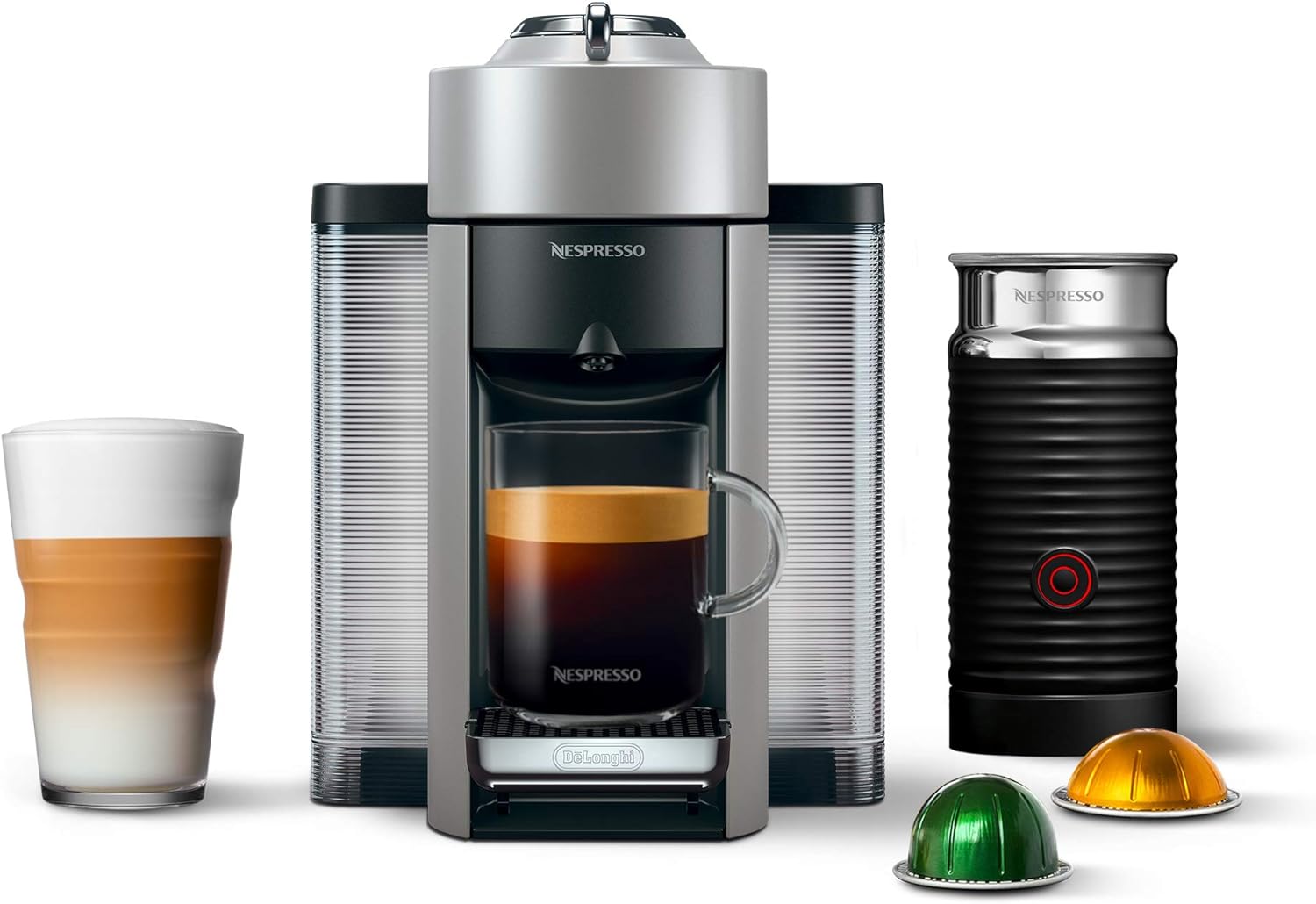 Nespresso Vertuo Coffee and Espresso Maker,1597 ml, by De'Longhi, Graphite Metal