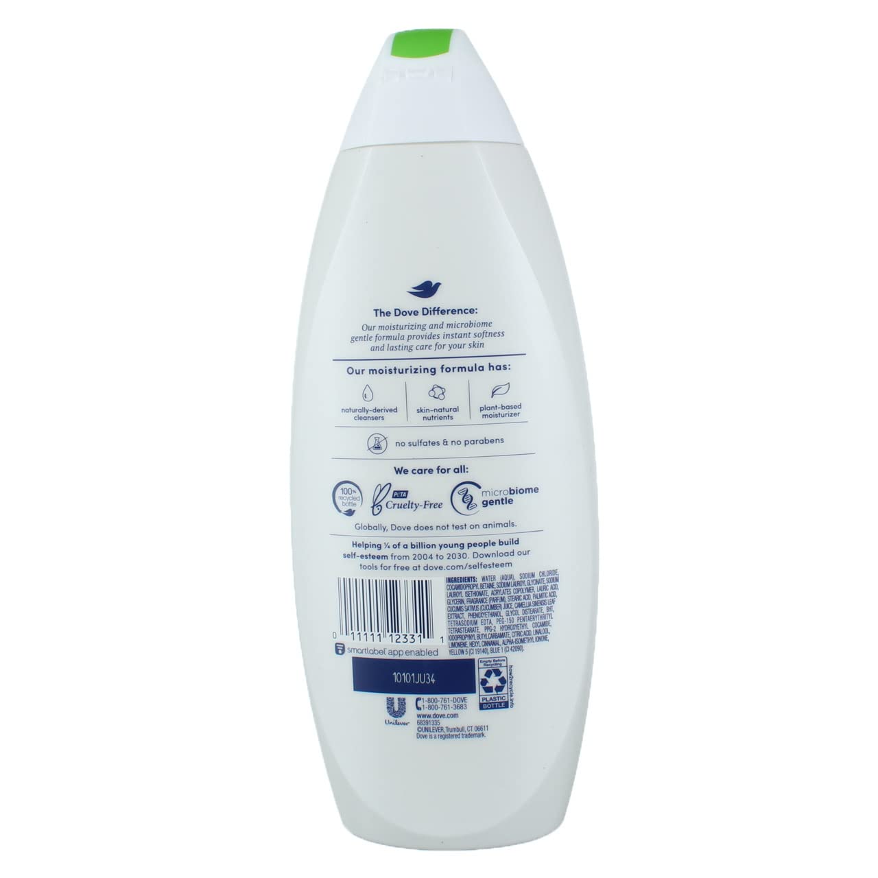 Dove Body Wash with Pump Refreshing Cucumber and Green Tea 3 Count Refreshes Skin Cleanser That Effectively Washes Away Bacteria While Nourishing Your Skin 30.6 oz