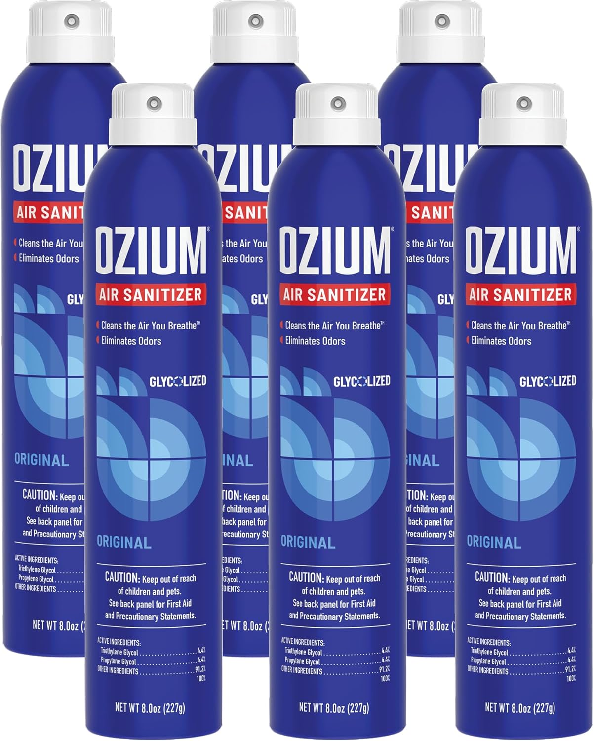 Ozium 8 Oz. Air Sanitizer & Odor Eliminator for Homes, Cars, Offices and More, Original Scent, Pack of 2
