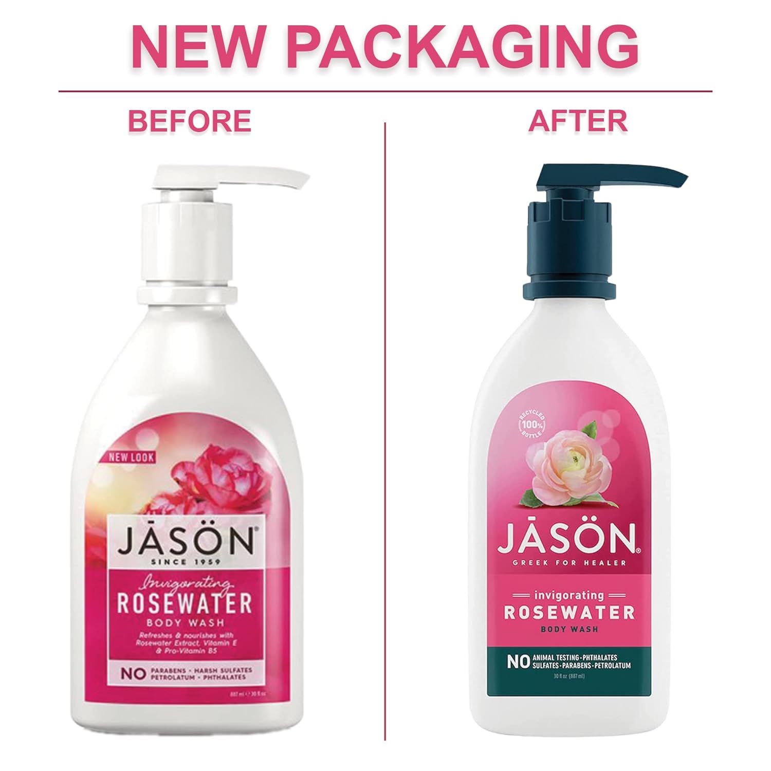 JASON Lavender Calming Body Wash, For a Gentle Feeling Clean, 30 Fluid Ounces