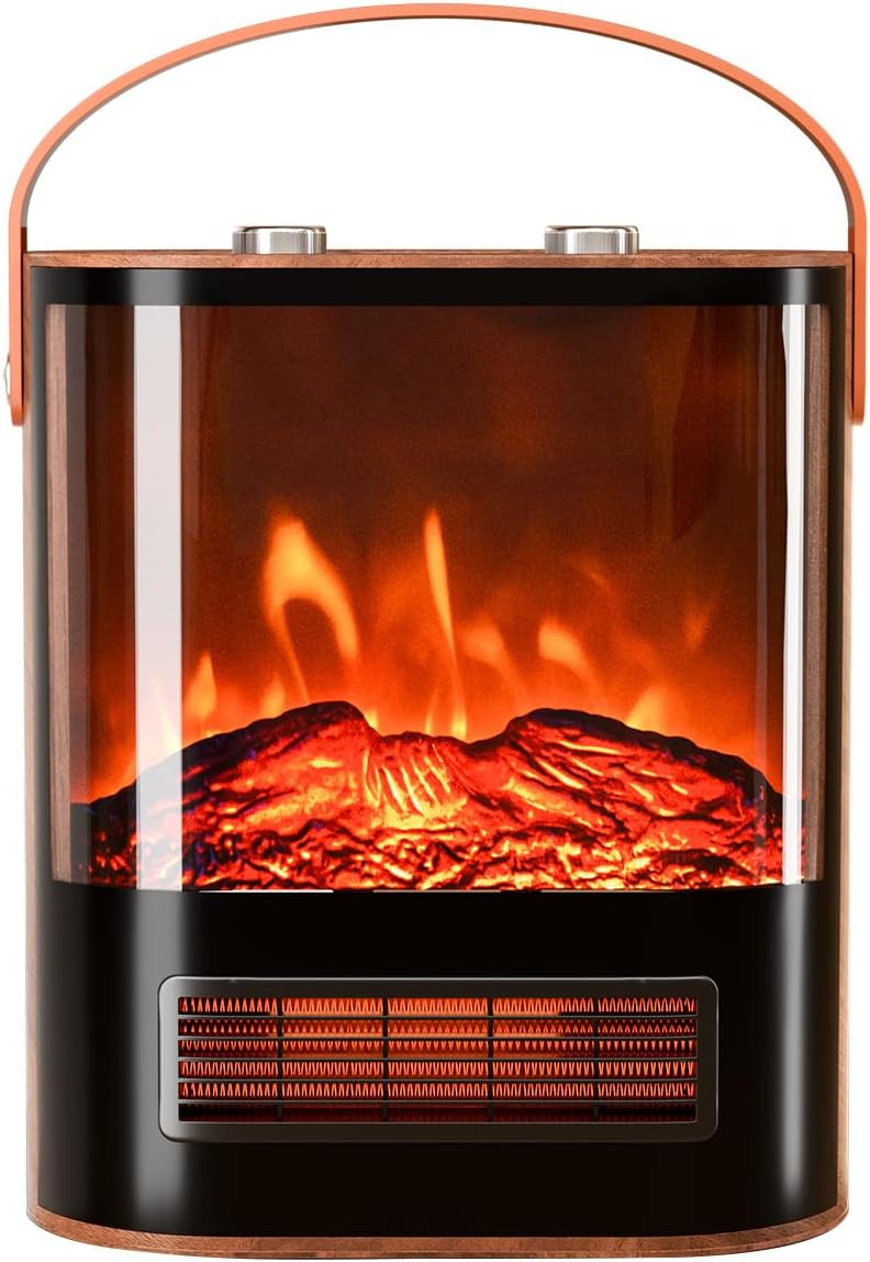 ROVSUN 1500W Electric Fireplace Stove, 22.4