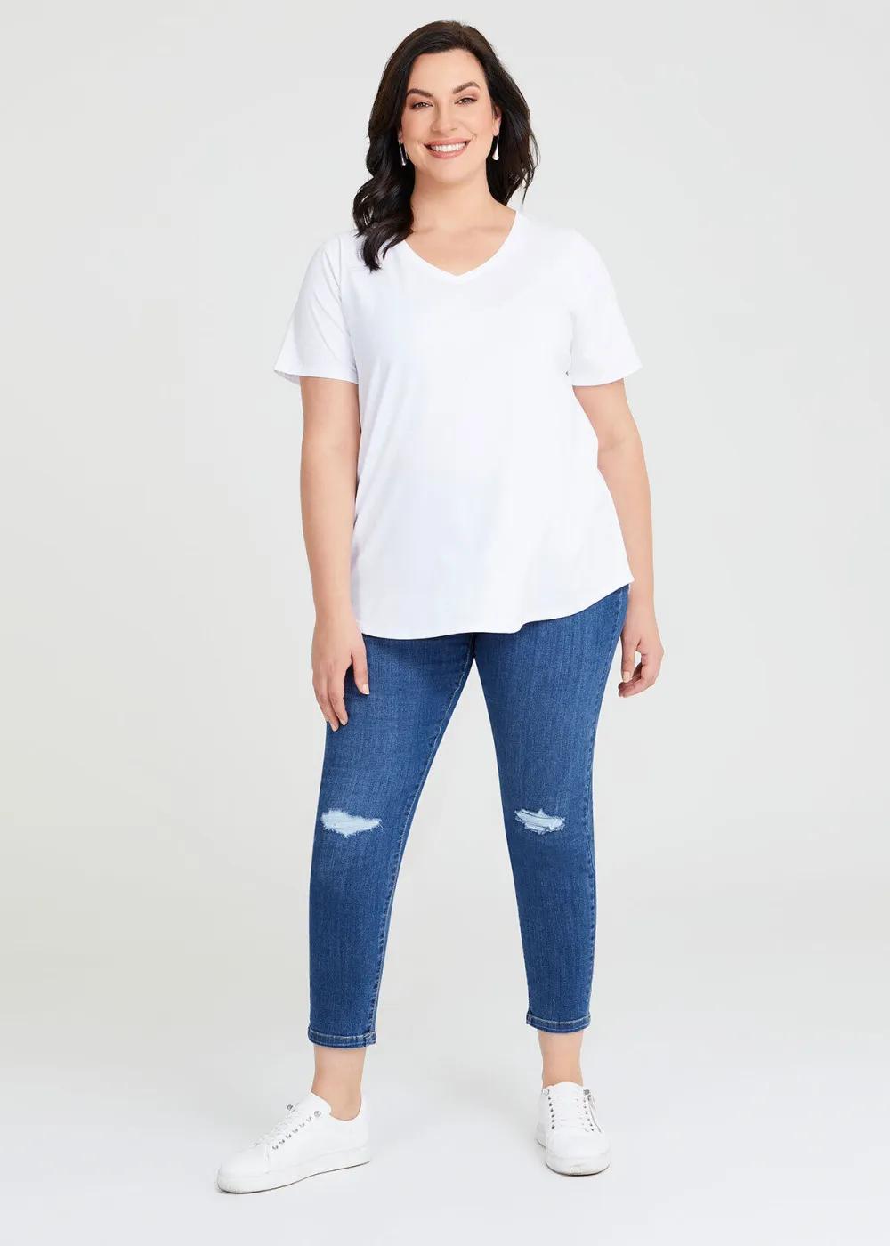 Australian Cotton V-neck T-Shirt