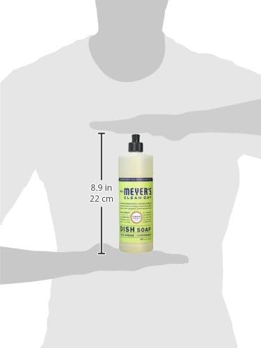 Mrs. Meyer's Liquid Dish Soap, Biodegradable Formula, Lemon Verbena, 16 Fl. Oz - Pack Of 3