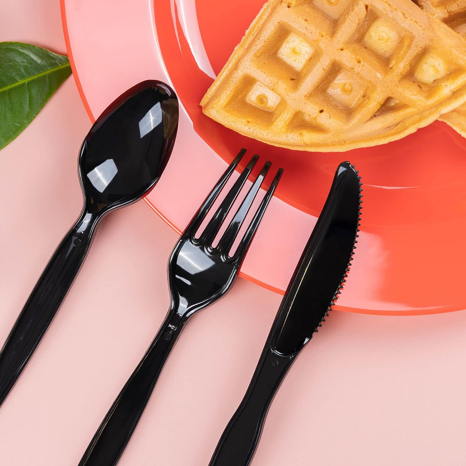 POSATE Heavy Weight Plastic Forks, Clear Disposable, 100 Count