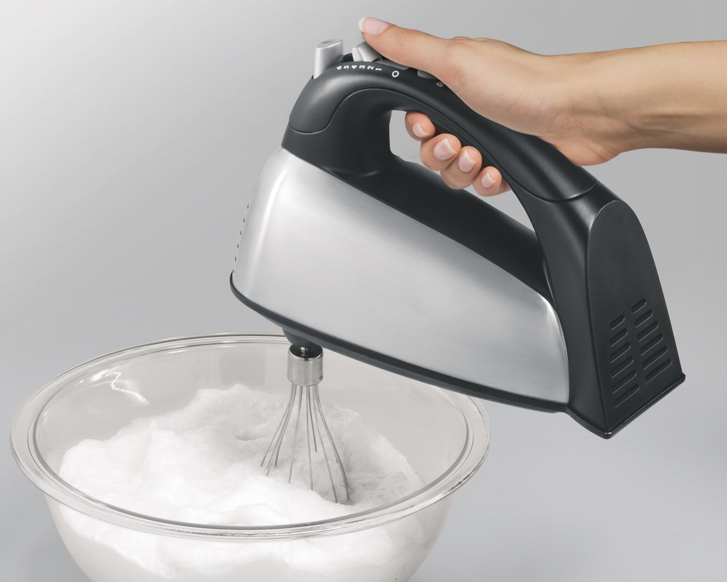 Hamilton Beach Classic Stand and Hand Mixer, 4 Quarts, 6 Speeds with QuickBurst, Bowl Rest, 290 Watts Peak Power, Black and Stainless